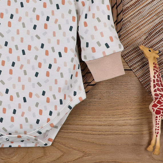 ABN-5323/KRE Органично памучно боди Нини принт