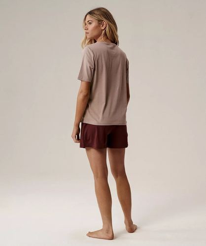 Дамска пижама Atlantic NLP-498E бежова - памучна, удобна и елегантна