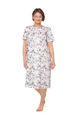 203 Нощница с цип Bogna I Martel - бяло-розово 24