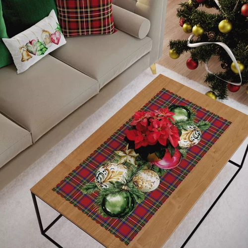 PBN274 Baubles Коледна подложка Marquet червено