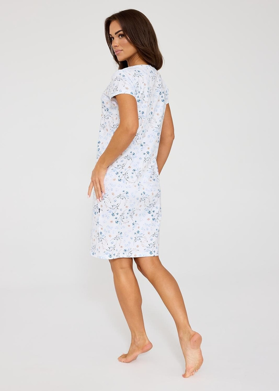 Cornette 167/350 Florence бяла нощница 100% памук