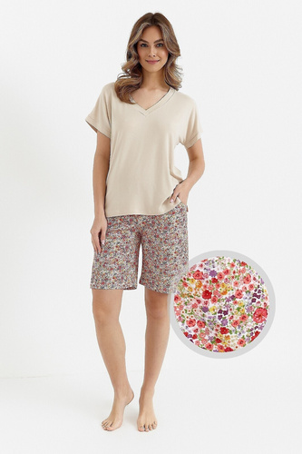 456 Дамска пижама Cana - бежова