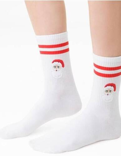 АРТ.136 Коледни дамски чорапи Steven - 112 бели