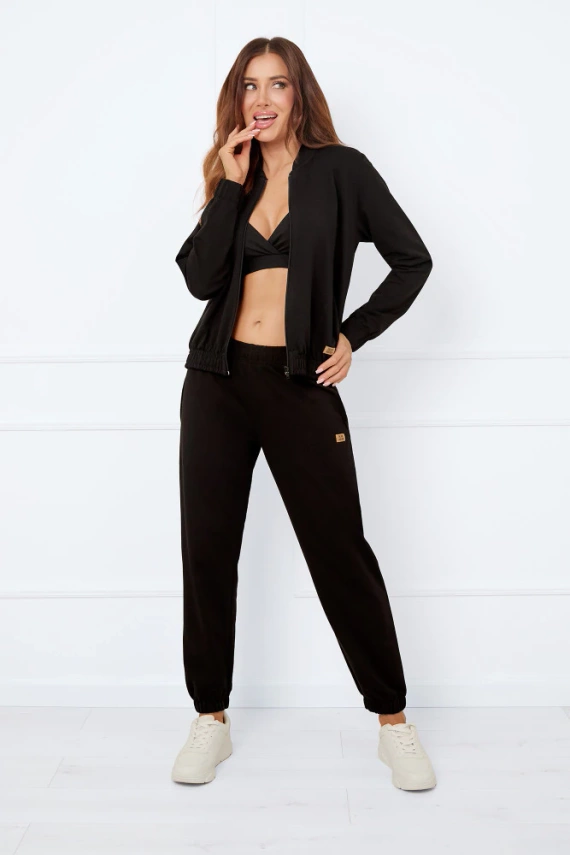 Caro Дамско бомбър яке Италианска мода - черно