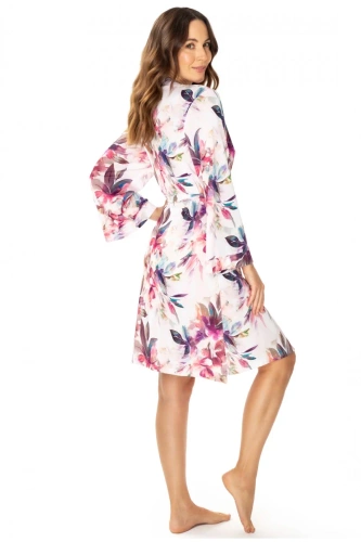 86663 Рокля Larisa Неглиже Чайка с флорален принт