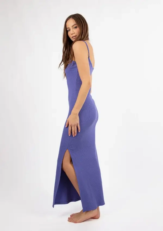 DK-K-P7 DKaren памучна рокля - лилава