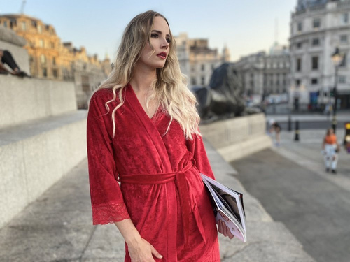 457 Милагрос Дамски къс тоалет Forex - червен