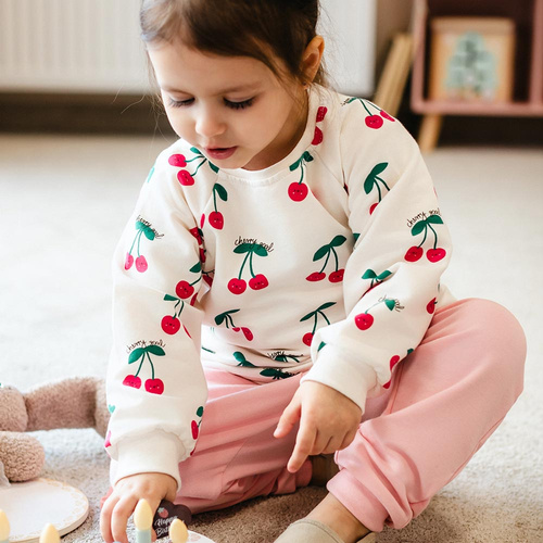 Детска блуза Eevi Cherry памук мека удобна ежедневна