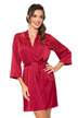 Бургундски халат за баня