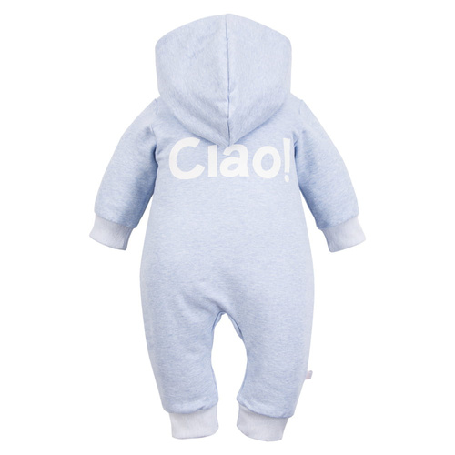 Анцуг с качулка Ciao Eevi - син меланж