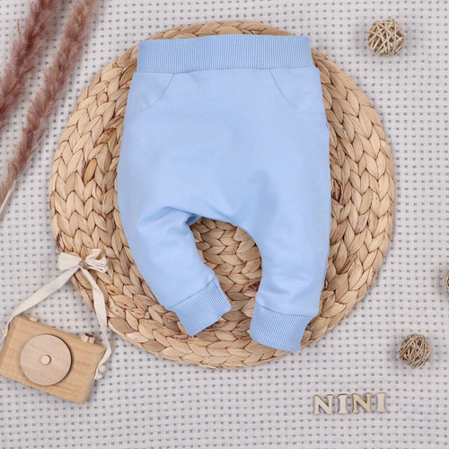 NINI Baby Bear Pilot органични бебешки спортни панталони ABN-5752/BLE