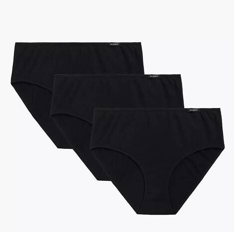 3BLP-579 Classic Figi damskie 3- pak Atlantic czarne