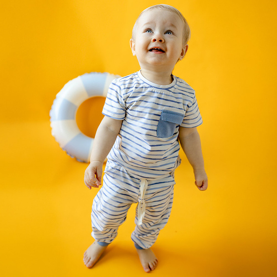 Памучен панталон Elephant Eevi - райе