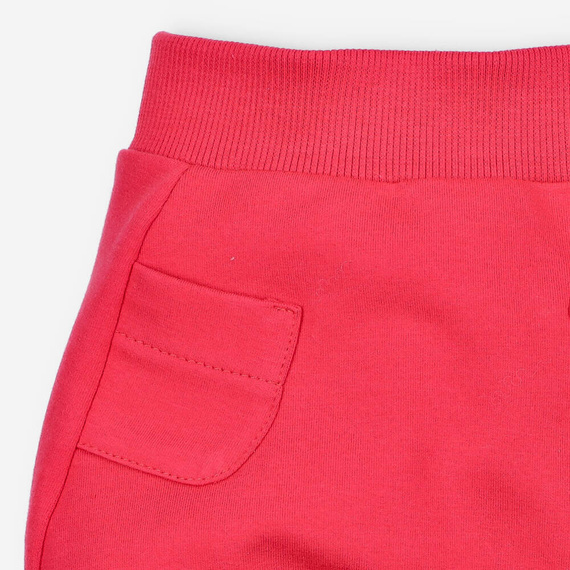 ABN-4517/KOR Спортен панталон с джоб от органичен памук Nini, корал