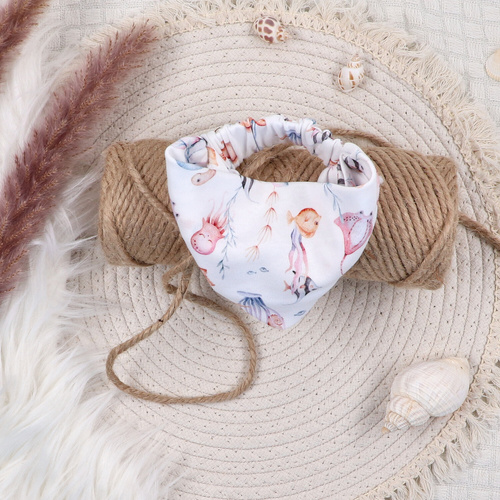 ABN-5492 Бебешка лента за глава Underwater World Nini – органичен памук, мека, еластична