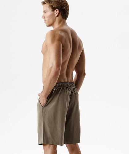 NMB-039 Мъжки пижамни къси панталони 100% памук Peach