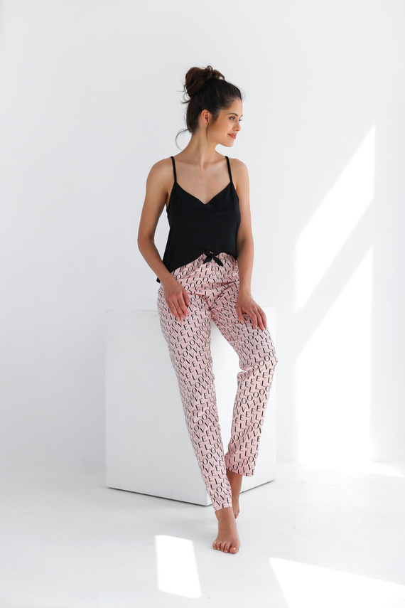 Дамска пижама Paula Sensis - черна