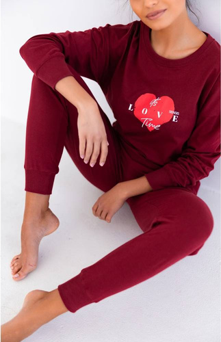 Sensis Mercy Дамска пижама - бордо