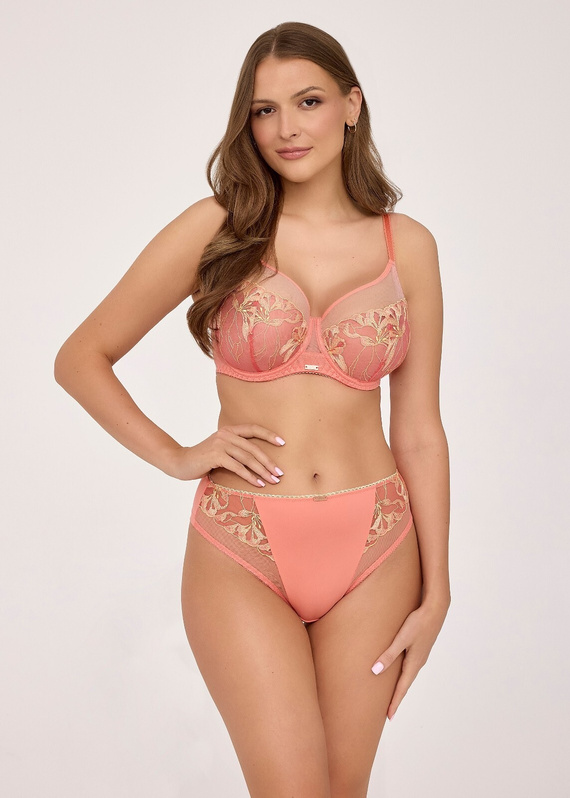 Сутиен soft 2242 Sunset Peach Ava мек стабилен с дантелен ефект