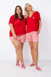 Къса пижама - червена