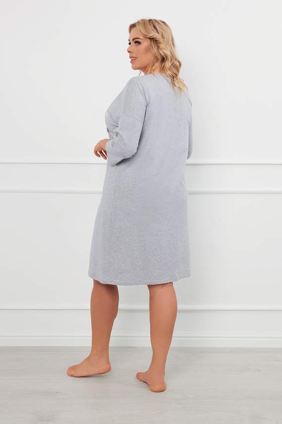 Нощница Ibena, 3/4 ръкав Италианска мода - меланж 