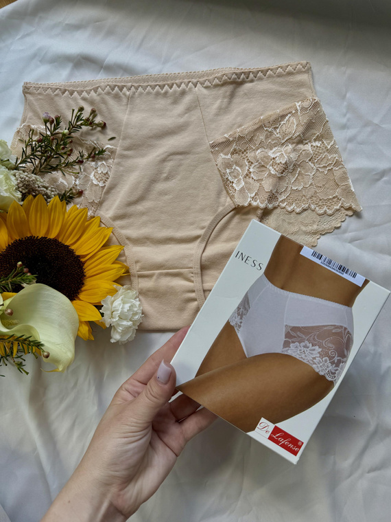 530 Iness Панталони с висок ръст De lafense - бежов