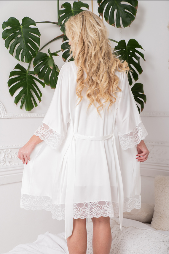 Sumi Дамски халат Kalimo - екрю