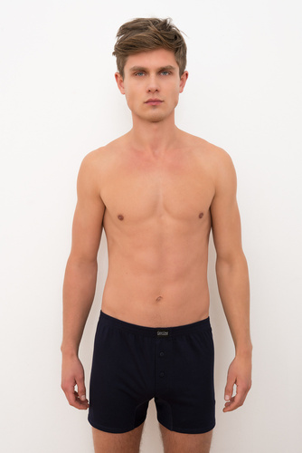 Мъжки боксерки Baster Италианска мода - тъмно синьо