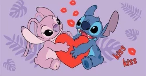 Lilo and Stitch Детска памучна плажна кърпа Disney | За плажа и басейна Jerry Fabrics