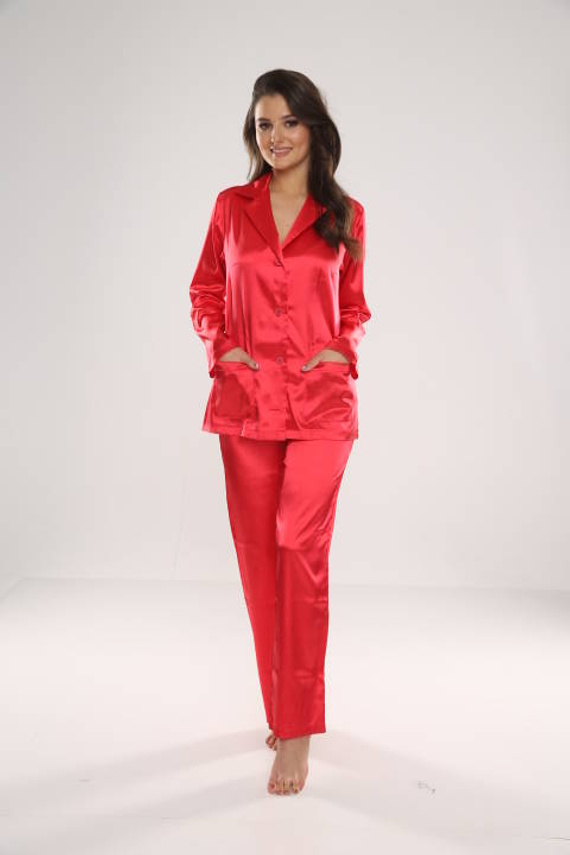 934 Classic Forex дамска пижама - червена