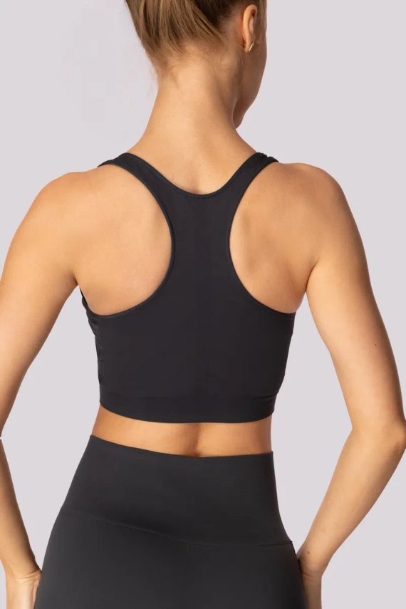 Базово горнище спортен сутиен Мона сиво