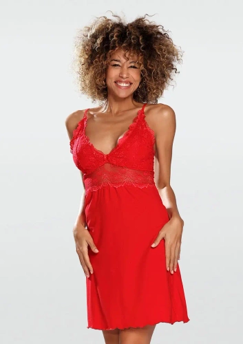 Дамска нощница Pia DKaren - червена