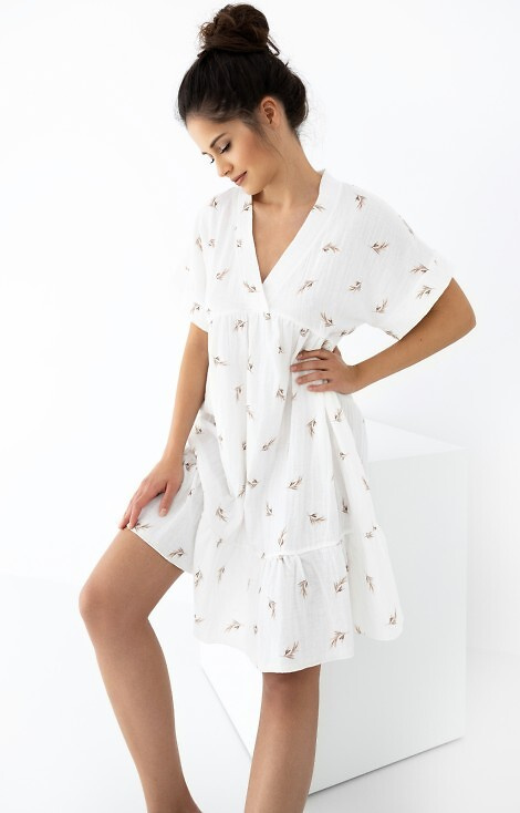 Муселинена нощница Nastia Sensis - екрю