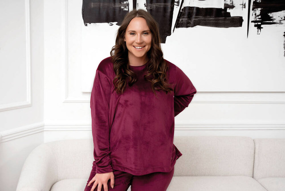 Дамски комплект Akara Italian Fashion - бордо 