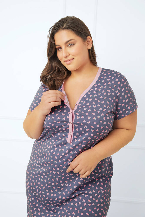 Нощница и рокля за кърмачки Tiana, къс ръкав Италианска мода - принт