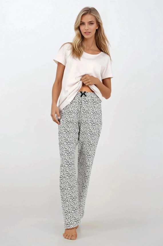 Бежова дамска пижама Impressive You Momenti Per Me