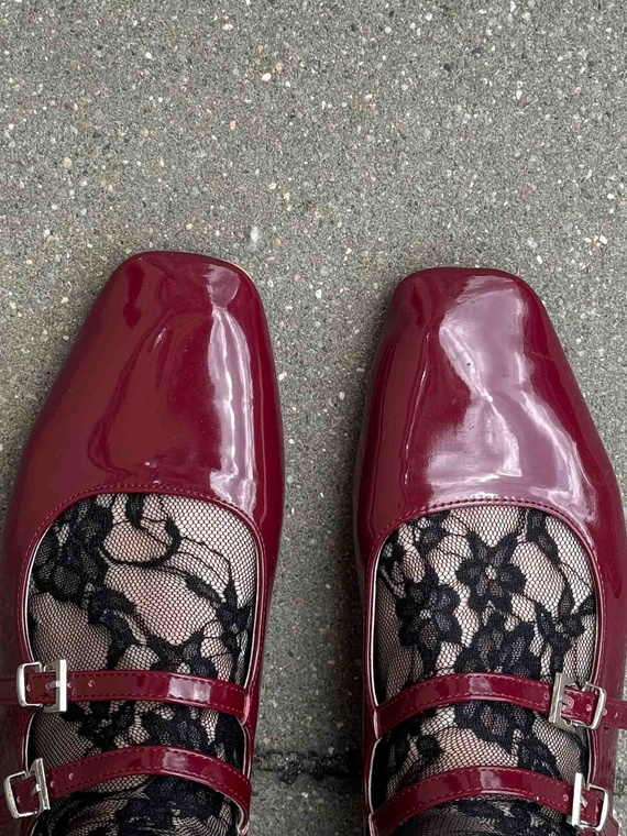 Скарпетки I1100 Ismena Fiore – Коронкови, Цветен Дизайн, С Фалбанка, Стилни