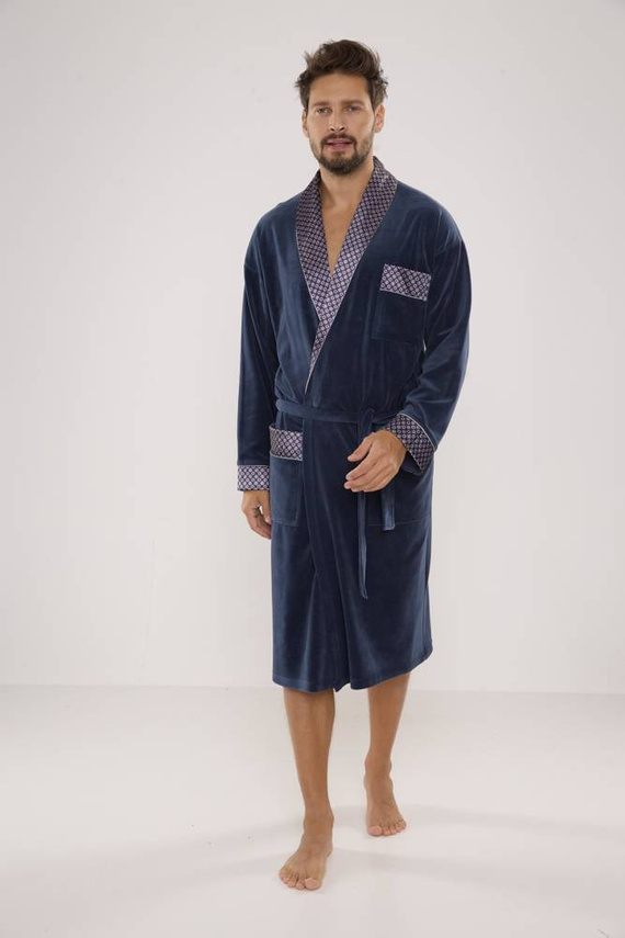 773 Мъжки форекс халат за баня Bonjour - деним
