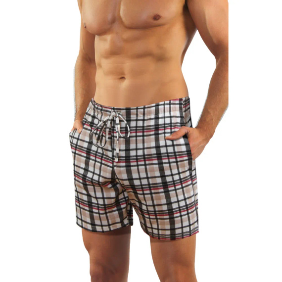 2576/53 Мъжка пижама, къс ръкав, къс панталон, Sesto Senso, бежов