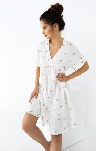 Муселинена нощница Nastia Sensis - екрю