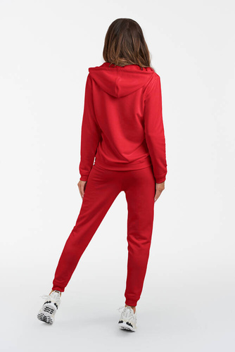Roma Дамски суитшърт с качулка Italian Fashion - червен