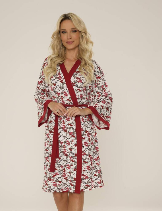 468 Дамски халат Mia Forex - бордо