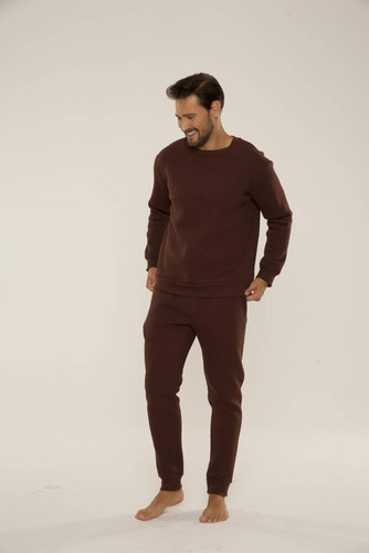 813 Indigo Мъжки спортен костюм от De Lafense - шоколад