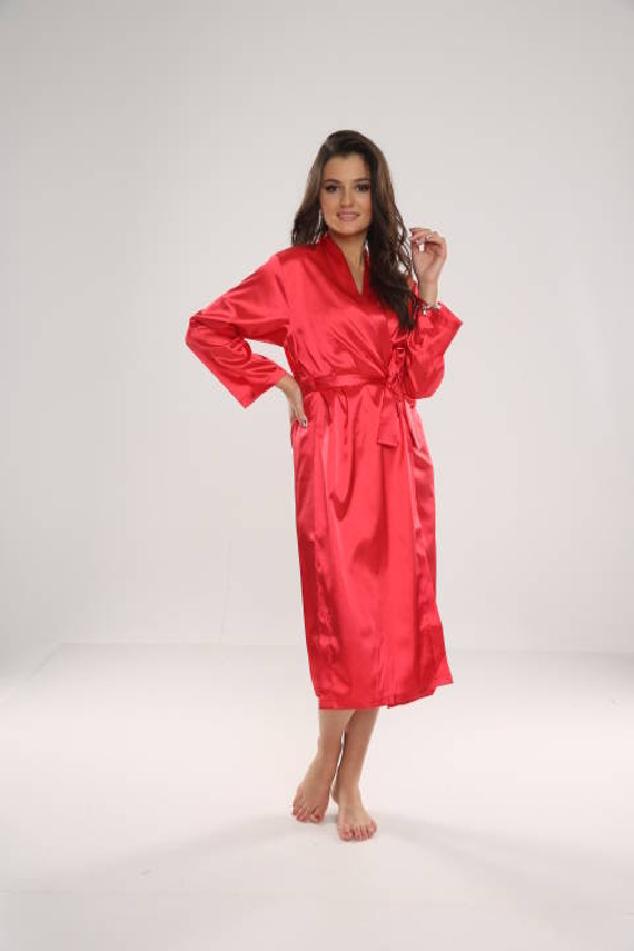 798 Дамски халат Classic Forex - червен