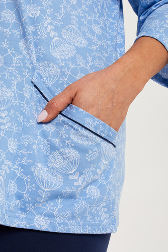 Jomala Дамска пижама 3/4 ръкав, 3/4 панталон Италианска мода