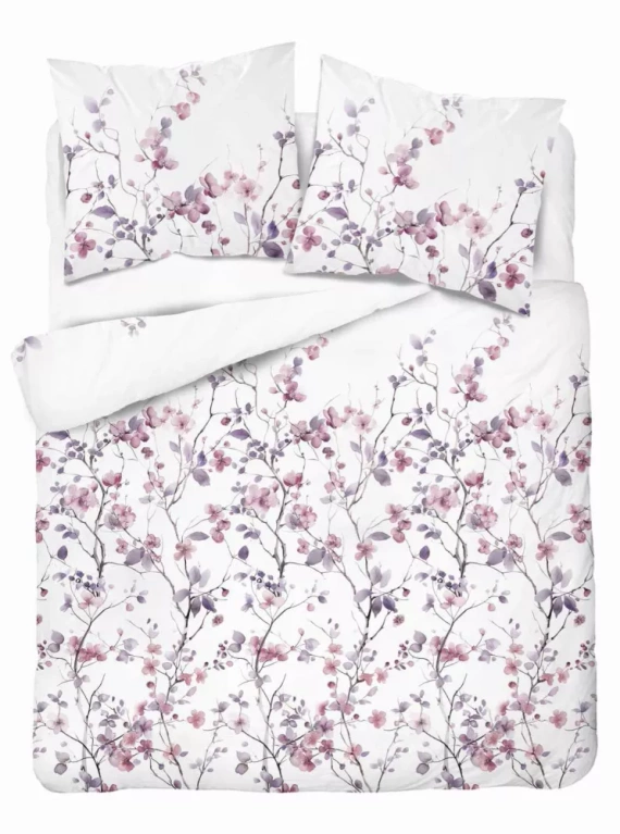 5490 B Detexpol Satin Stories сатенено спално бельо бяло | 100% памук, сатенирана тъкан, цип, подаръчна опаковка