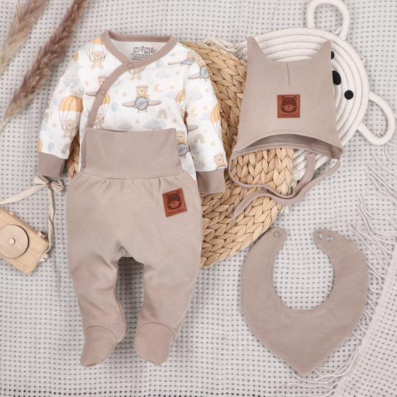 ABK-0044 Бебешки комплект Sky Journey от органичен памук Nini