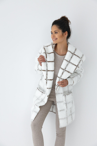 Жилетка Sensis Delphine - бяла каре