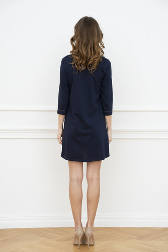 Тениска за бременност и кърмене Balm. 3/4 ръкав Italia Fashion - тъмно синьо