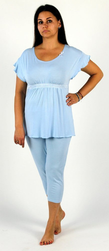 448 Julie Дамска 3/4 пижама - синя
